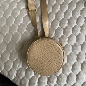 Misguided Faux Croc Circle Belt Bag